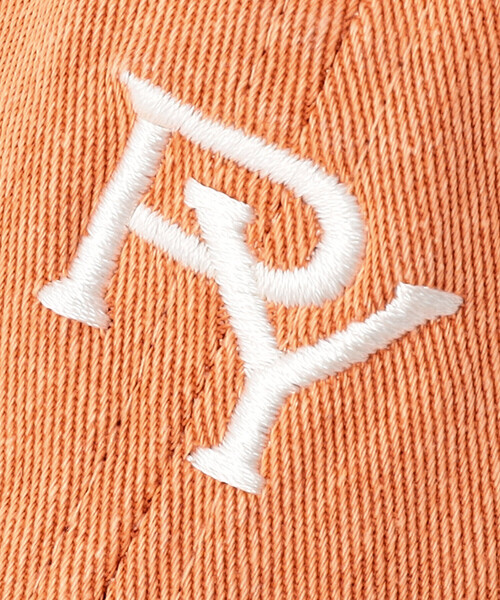 Purple&Yellow（パープルアンドイエロー）の「コットンツイル／コットンツイルピグメント加工ロゴ刺繍ローキャップ（キャップ・メンズ・ブラック/チャコール/グリーン/オレンジ・FREE）」の13枚目の写真