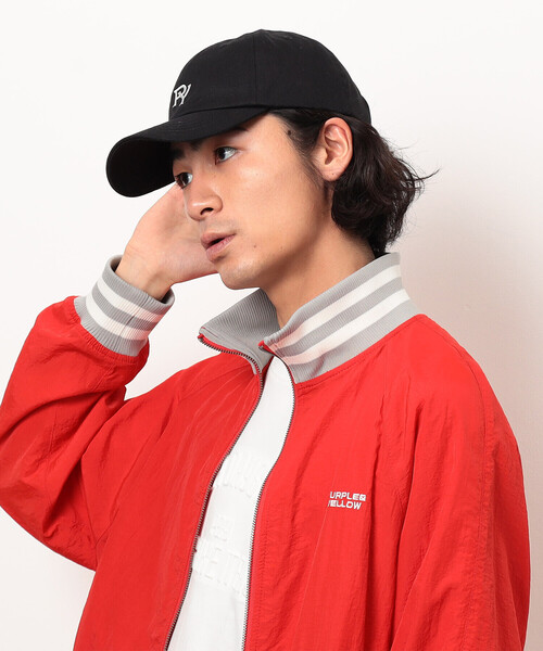 Purple&Yellow（パープルアンドイエロー）の「コットンツイル／コットンツイルピグメント加工ロゴ刺繍ローキャップ（キャップ・メンズ・ブラック/チャコール/グリーン/オレンジ・FREE）」の17枚目の写真