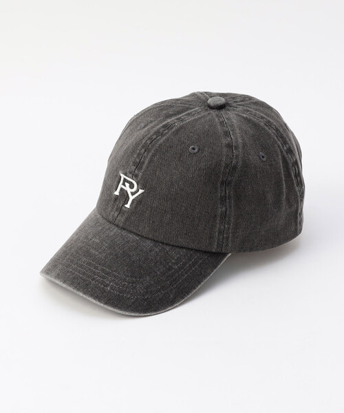 Purple&Yellow（パープルアンドイエロー）の「コットンツイル／コットンツイルピグメント加工ロゴ刺繍ローキャップ（キャップ・メンズ・ブラック/チャコール/グリーン/オレンジ・FREE）」の21枚目の写真