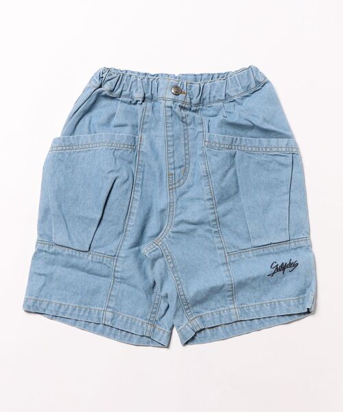 GROOVY COLORS(グルービーカラーズ)の「Denim Side Pocket Shorts(その他パンツ・キッズ・ライトブルー・120/110)」の3枚目の写真