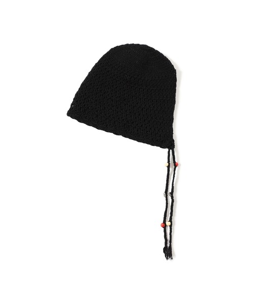 黒【新品・未使用】Ray BEAMS / ニット ボンネット 帽子 Ray BEAMS（レイビームス）の「Ray BEAMS / ニット ボンネット