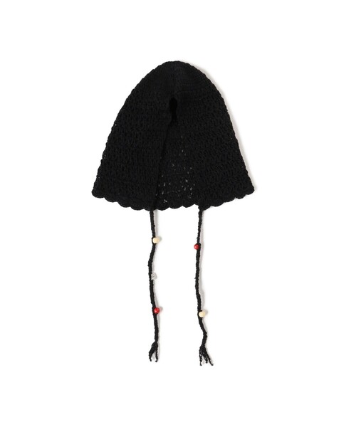 Ray BEAMS（レイビームス）の「ビーズ ボンネット（ニットキャップ/ビーニー・レディース・ブラック/ホワイト・ONE SIZE）」の10枚目の写真