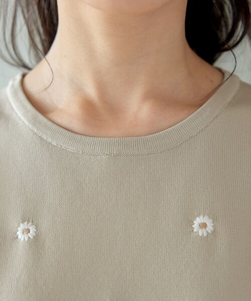 Tiaclasse(ティアクラッセ)の「フラワー刺繍ニットトップス(ニット/セーター・レディース・ベージュ/ミント/ブラック・XL/XXL)」の19枚目の写真