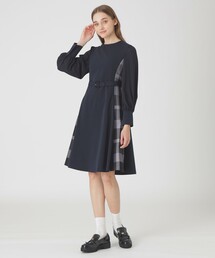 BLUE LABEL CRESTBRIDGE ワンピース ネイビー M BLUE LABEL CRESTBRIDGE ブルーレーベルクレストブリッジ 23年製