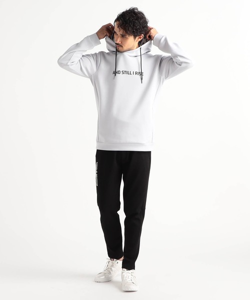 NICOLE CLUB FOR MEN（ニコルクラブフォーメン）の「【NICOLE SPORTS】ロゴプリントパーカー（パーカー・メンズ・シルバーグレー/オフホワイト/その他/カーキ・MEDIUM/LARGE/X-LARGE）」の6枚目の写真