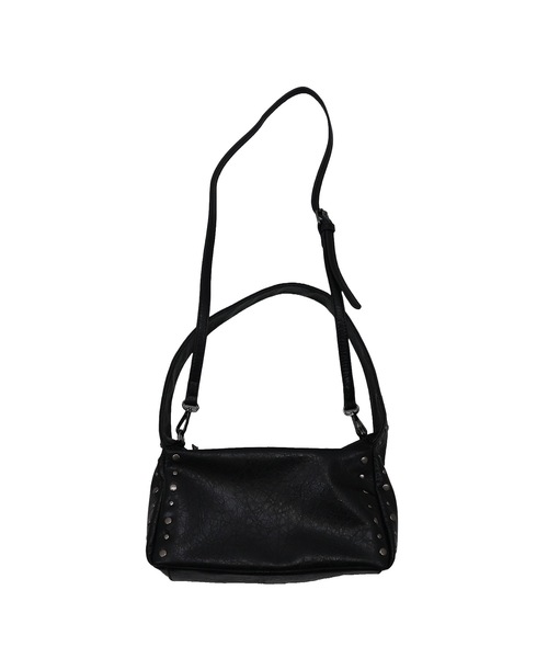 tinkerend(ティンカーエンド)の「Studded Faux Leather Shoulder Bag / スタッズフェイクレザーショルダーバッグ(ショルダーバッグ・レディース・ブラック・FREE)」の5枚目の写真