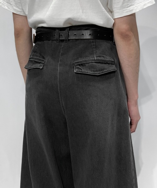 セール】Toironier/トワロニエ/2tuck wide denim pants（デニム