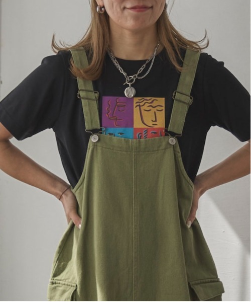 feepur by saya（フェピュールバイサヤ）の「アソートアートプリントTee（Tシャツ/カットソー・レディース・ブラック/ホワイト系/ブラック系/ホワイト・MEDIUM）」の21枚目の写真