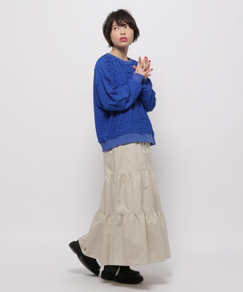 niko and...（ニコアンド）の「ワークティアードスカート（スカート・レディース・ベージュ/ライトグレー/ブラック・MEDIUM/LARGE）」の21枚目の写真