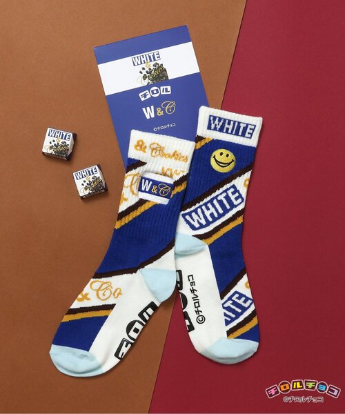 BREEZE(ブリーズ)の「チロルチョコ×ブリーズCHOCOソックス(キッズ~大人サイズ)(ソックス/靴下・キッズ・ブルー/オフホワイト/ブラック/ブラウン/レインボー・15 /18/21/24/27)」の5枚目の写真