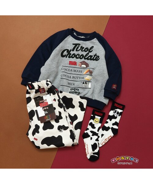 BREEZE(ブリーズ)の「チロルチョコ×ブリーズCHOCOソックス(キッズ~大人サイズ)(ソックス/靴下・キッズ・ブルー/オフホワイト/ブラック/ブラウン/レインボー・15 /18/21/24/27)」の9枚目の写真