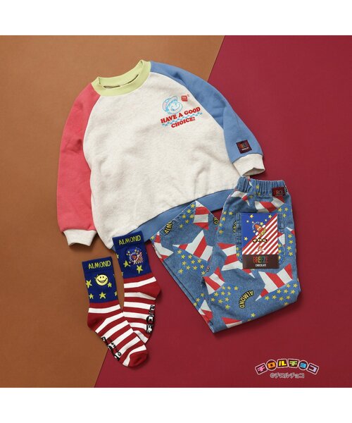 BREEZE(ブリーズ)の「チロルチョコ×ブリーズCHOCOソックス(キッズ~大人サイズ)(ソックス/靴下・キッズ・ブルー/オフホワイト/ブラック/ブラウン/レインボー・15 /18/21/24/27)」の11枚目の写真