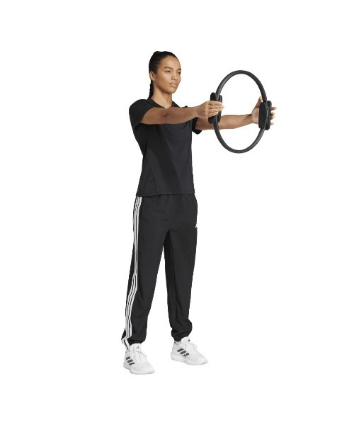 adidas(アディダス)の「アディダス adidas トレイン エッセンシャルズ スリーストライプス ウーブンパンツ(その他パンツ・レディース・ブラック/ライトグレー・M/L/S)」の6枚目の写真
