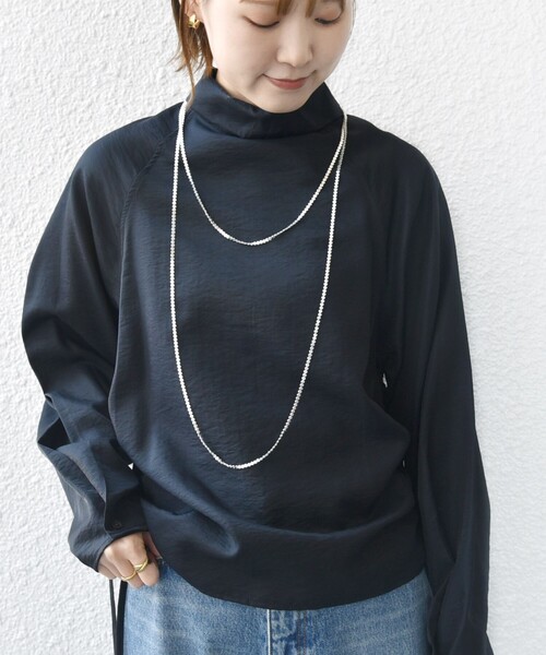 セール】【WEB限定】〈洗濯機可能〉シアー ハイネック 2WAY