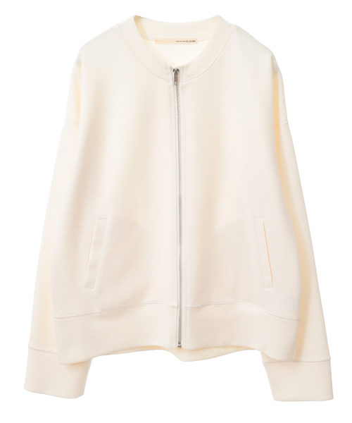 MELROSE claire（メルローズ クレール）の「【リップルジップアップカットブルゾン】（ブルゾン・レディース・ネイビー/アイボリー/杢グレー・FREE）」の11枚目の写真