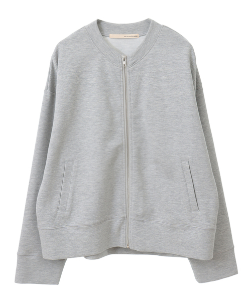MELROSE claire（メルローズ クレール）の「【リップルジップアップカットブルゾン】（ブルゾン・レディース・ネイビー/アイボリー/杢グレー・FREE）」の21枚目の写真
