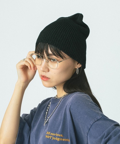 ROSE BUD（ローズバッド）の「BEANIE（ニットキャップ/ビーニー・レディース・ベージュ/グレー/ブラック・ONE SIZE）」の2枚目の写真
