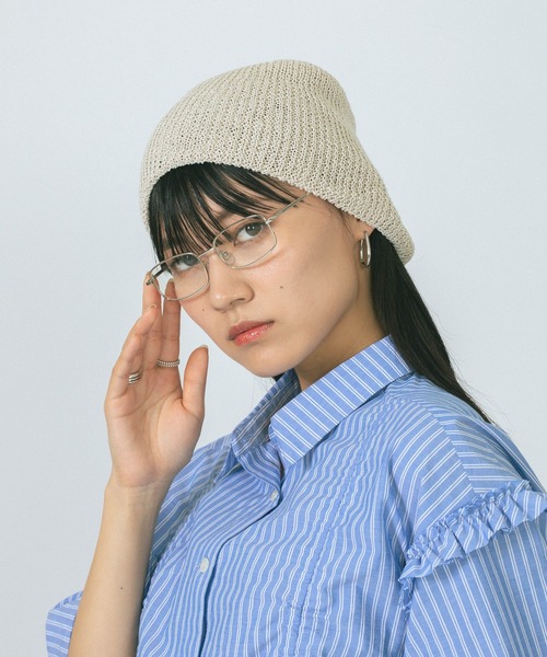 ROSE BUD（ローズバッド）の「BEANIE（ニットキャップ/ビーニー・レディース・ベージュ/グレー/ブラック・ONE SIZE）」の12枚目の写真