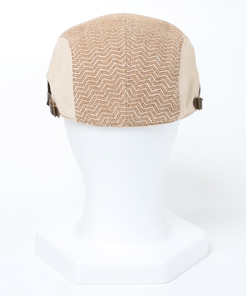 14+(イチヨンプラス)の「HERRINGBONE HANTING(ハンチング/ベレー帽・レディース・ブラック/ベージュ/グレー・M)」の6枚目の写真