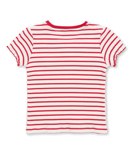 BeBe Petits Pois Vert（ベベプチポワヴェール）の「リブボーダーリボンポイントTシャツ(95~150cm)（Tシャツ/カットソー・キッズ・レッド系その他/ブルー系その他2・120cm/130cm/140cm/110cm）」の11枚目の写真