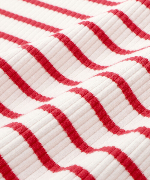 BeBe Petits Pois Vert（ベベプチポワヴェール）の「リブボーダーリボンポイントTシャツ(95~150cm)（Tシャツ/カットソー・キッズ・レッド系その他/ブルー系その他2・120cm/130cm/140cm/110cm）」の16枚目の写真