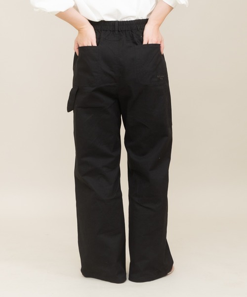 meeny miny（ミーニーマイニー）の「【meeny miny】〈CAT&BAKES 9456〉コラボ Bakeryパンツ（その他パンツ・レディース・ホワイト/ブラック/カーキ・MEDIUM/LARGE）」の2枚目の写真