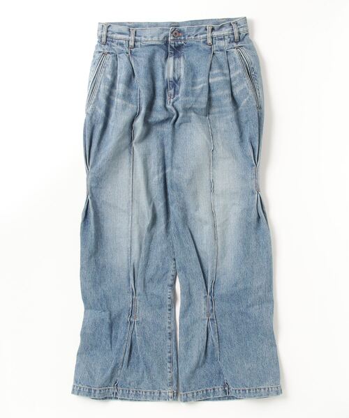 KHOKI（コッキ）の「Pleat-design denim pants（デニムパンツ）」 - WEAR