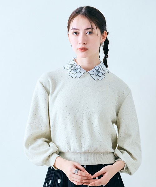 専用♡カナダ 一点物オーダーメイド品 艶々のお花スパンコール