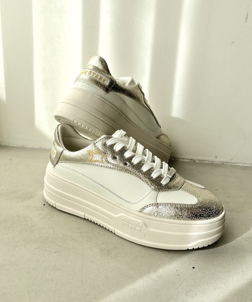 HIMIKO（ヒミコ）の「【HIMIKO】厚底コートソールスニーカー【VENERE （ヴェネレ）】/607003（スニーカー・レディース・ゴールド/ブラック/アイボリー・35/36/37/38/39）」の19枚目の写真