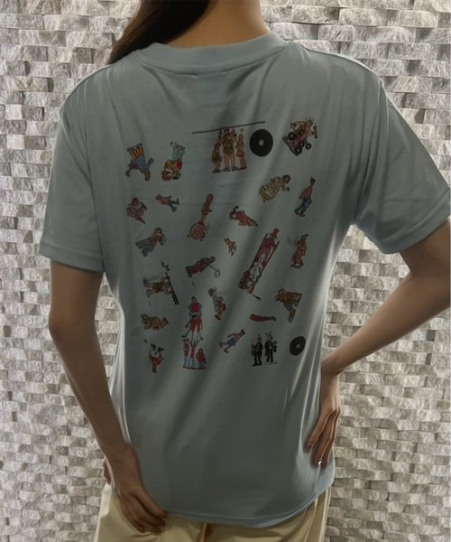 LIBERTY WALK セットアップ グレー プリント 刺繍 ロゴ 半袖短パン セール】【Where's Wally/ウォーリーを探せ】天竺 BOXシルエット