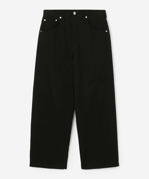 SCYE BASICS（サイベーシックス）の「SCYE BASICS | ストレッチコットンダック ワイドパンツ MEN（デニムパンツ・メンズ・ブラック/ライトブルー・30/31）」の3枚目の写真