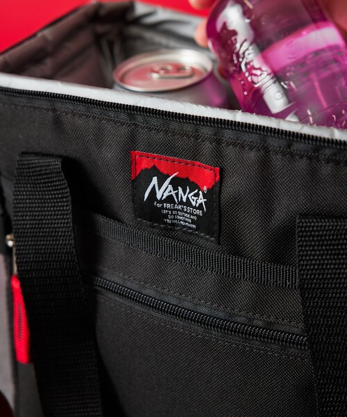 NANGA（ナンガ）の「NANGA × FREAK'S STORE/ナンガ × フリークスストア 別注 SOFT COOLER 10L ソフトクーラー 10L（アウトドアグッズ・メンズ・ブラック/グレー・ONE SIZE）」の7枚目の写真