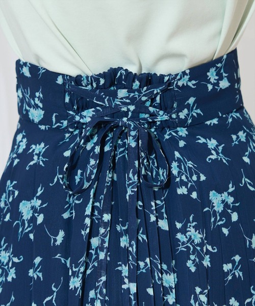 WILLSELECTION（ウィルセレクション）の「ランダムプリーツフラワースカート（スカート・レディース・ブルー/ネイビー/ピンク・FREE）」の8枚目の写真