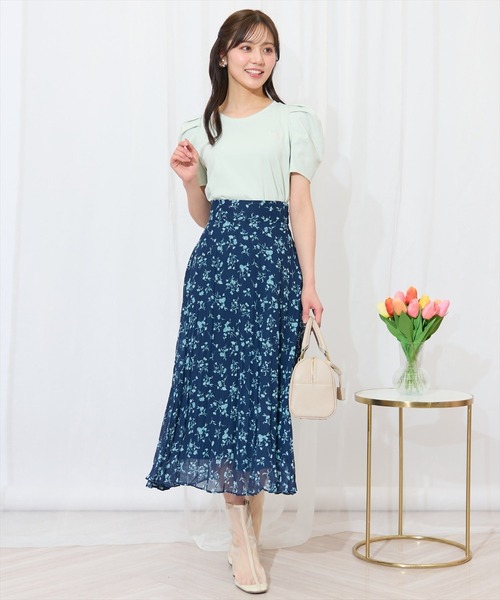 WILLSELECTION（ウィルセレクション）の「ランダムプリーツフラワースカート（スカート・レディース・ブルー/ネイビー/ピンク・FREE）」の11枚目の写真