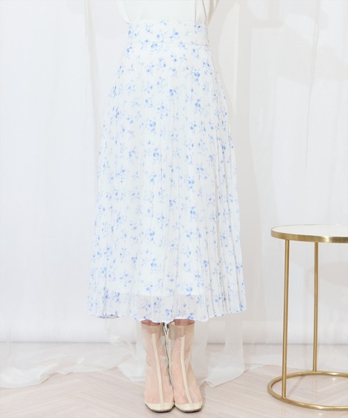 WILLSELECTION（ウィルセレクション）の「ランダムプリーツフラワースカート（スカート・レディース・ブルー/ネイビー/ピンク・FREE）」の14枚目の写真