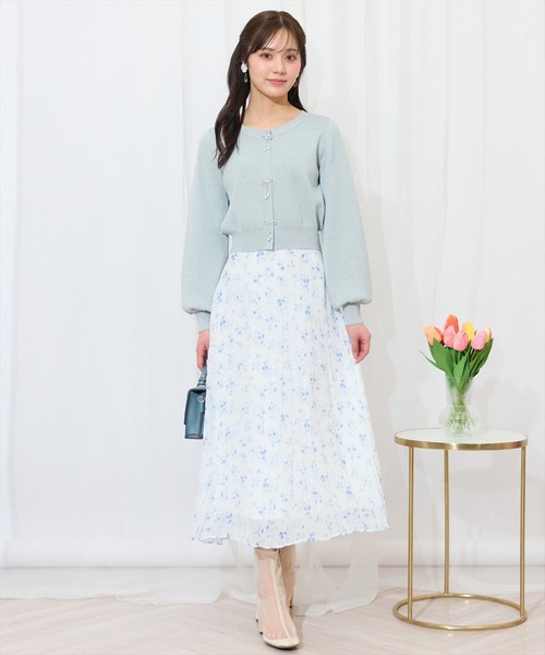 WILLSELECTION（ウィルセレクション）の「ランダムプリーツフラワースカート（スカート・レディース・ブルー/ネイビー/ピンク・FREE）」の21枚目の写真