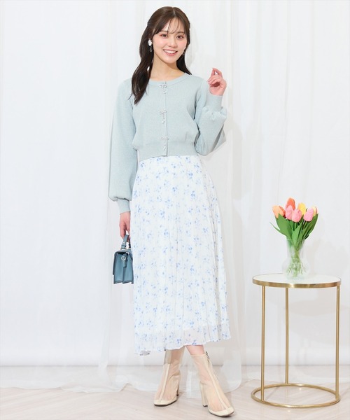 WILLSELECTION（ウィルセレクション）の「ランダムプリーツフラワースカート（スカート・レディース・ブルー/ネイビー/ピンク・FREE）」の22枚目の写真