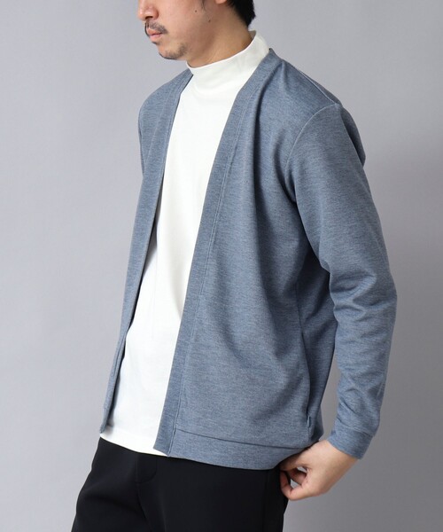 NOLLEY’S(ノーリーズ)の「【ACTIVE SECT】《限定展開》ウォッシャブルカーディガン 25SS(カーディガン/ボレロ・メンズ・ブルー系その他/ネイビー/グレー・S/M/L/XL)」の1枚目の写真