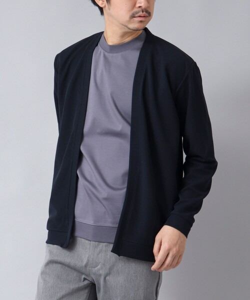 NOLLEY’S(ノーリーズ)の「【ACTIVE SECT】《限定展開》ウォッシャブルカーディガン 25SS(カーディガン/ボレロ・メンズ・ブルー系その他/ネイビー/グレー・S/M/L/XL)」の3枚目の写真