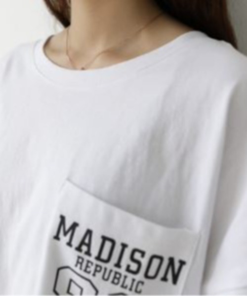 LETee(レティー)の「バックプリントロゴTシャツ(Tシャツ/カットソー・レディース・カーキ/ブラウン/グレー/ブラック/ホワイト・FREE)」の11枚目の写真