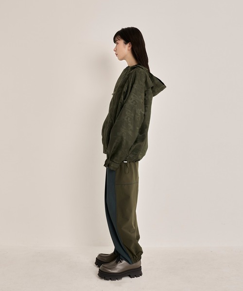Nora Lily(ノラリリー)の「【Nora Lily】Shadow Camouflage Pattern Blouson(ナイロンジャケット・メンズ・カーキ/ホワイト/ネイビー・FREE)」の8枚目の写真