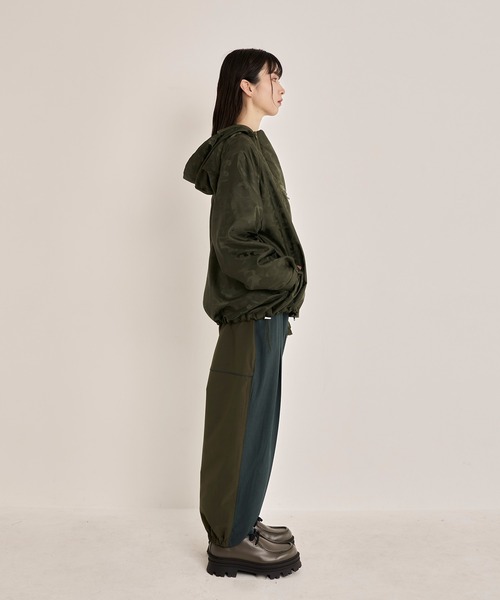 Nora Lily(ノラリリー)の「【Nora Lily】Shadow Camouflage Pattern Blouson(ナイロンジャケット・メンズ・カーキ/ホワイト/ネイビー・FREE)」の10枚目の写真