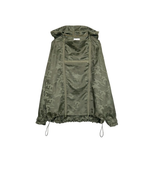 Nora Lily(ノラリリー)の「【Nora Lily】Shadow Camouflage Pattern Blouson(ナイロンジャケット・メンズ・カーキ/ホワイト/ネイビー・FREE)」の12枚目の写真