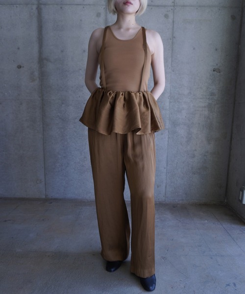 G.V.G.V.（ジーヴィージーヴィー）の「G.V.G.V RIB TANK TOP（タンクトップ・レディース・キャメル/ローズ・FREE）」の4枚目の写真