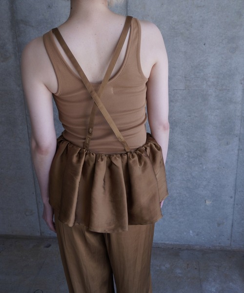 G.V.G.V.（ジーヴィージーヴィー）の「G.V.G.V RIB TANK TOP（タンクトップ・レディース・キャメル/ローズ・FREE）」の5枚目の写真