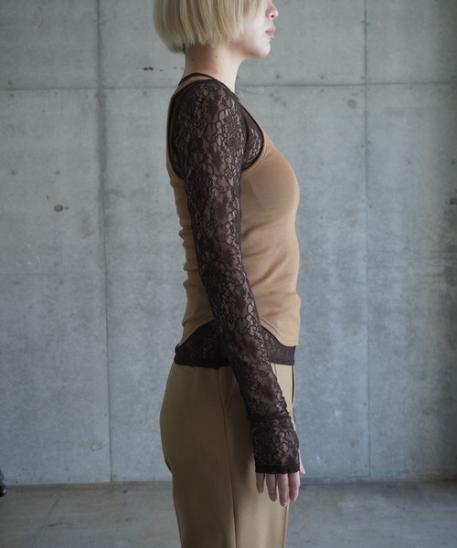 G.V.G.V.（ジーヴィージーヴィー）の「G.V.G.V RIB TANK TOP（タンクトップ・レディース・キャメル/ローズ・FREE）」の8枚目の写真