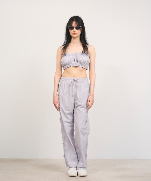 Nora Lily elle(ノラリリーエル)の「【Nora Lily】「elle」Shirring Bare Top(その他トップス・レディース・ベビーピンク/ブルーグレー/ブラック・FREE)」の15枚目の写真