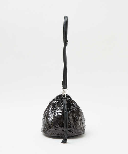 soeur（スール）の「SOEUR/スパンコールショルダーバッグ/スパンコールバッグ（ショルダーバッグ・レディース・チャコールグレー/シルバー/ブラック・フリー）」の5枚目の写真