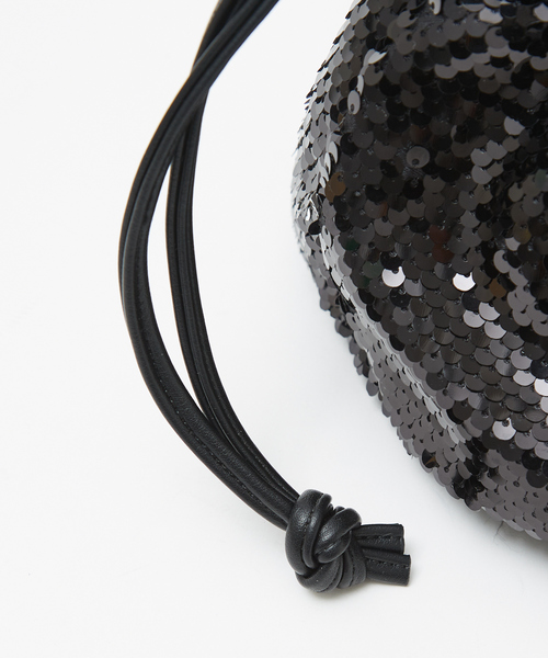 soeur（スール）の「SOEUR/スパンコールショルダーバッグ/スパンコールバッグ（ショルダーバッグ・レディース・チャコールグレー/シルバー/ブラック・フリー）」の9枚目の写真