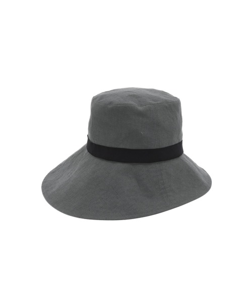【新品未使用】MARGARET HOWELL リネンガーデンハット チャコール DENSE LINEN（ハット）｜MARGARET HOWELL（マーガレットハウエル